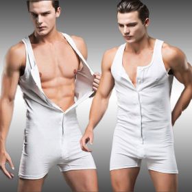 Men's Trendy European And American Fashion Personality Sexy One-piece Vest