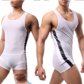 Fashion Mesh Sports One Piece Pajamas Running Sportswear Fitness Yoga Wear