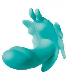 The Butterfly Effect Green Rabbit Style Vibrator - TCN-EN-RS-2780