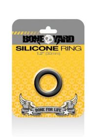 Boneyard Silicone Ring 1.2 inches Black - CHABY0130