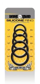 Boneyard Silicone Ring 5 Piece Kit Black - CHABY0100