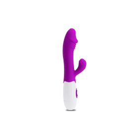 Dildo Rabbit  Vibration G-spot Clitoral Stimulate Vibrator (30 Patterns) - Purple