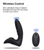 Hot Sale Electric Silicone Male Dildo G-Spot Anal Vibrator Prostate Massager Vibrator Gay Anal Plug Vibration - black