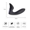 Hot Sale Electric Silicone Male Dildo G-Spot Anal Vibrator Prostate Massager Vibrator Gay Anal Plug Vibration - black